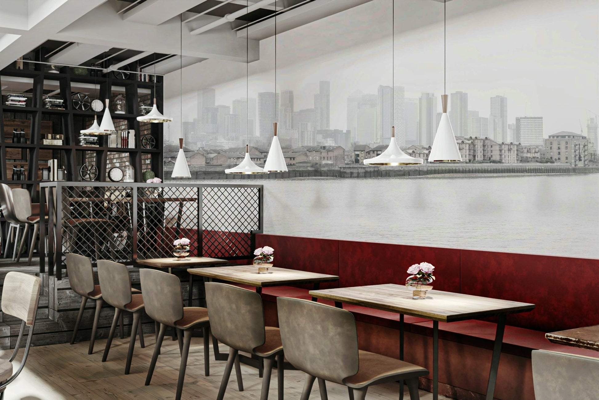 There's a strong sense of urban serenity, enigmatic beauty, and sophisticated artistry.
