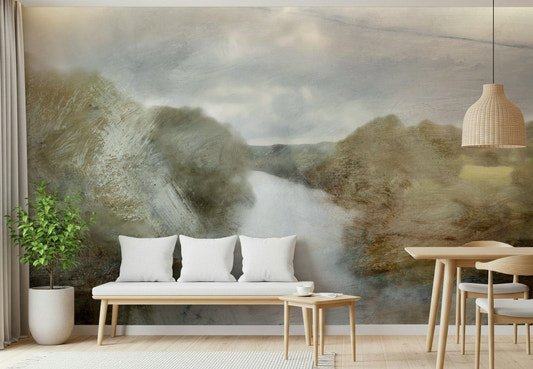 Fresque murale Brume de Rivière -2469812
