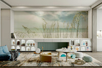 Vintage beach mural wallpaper bringing serenity to your room.

