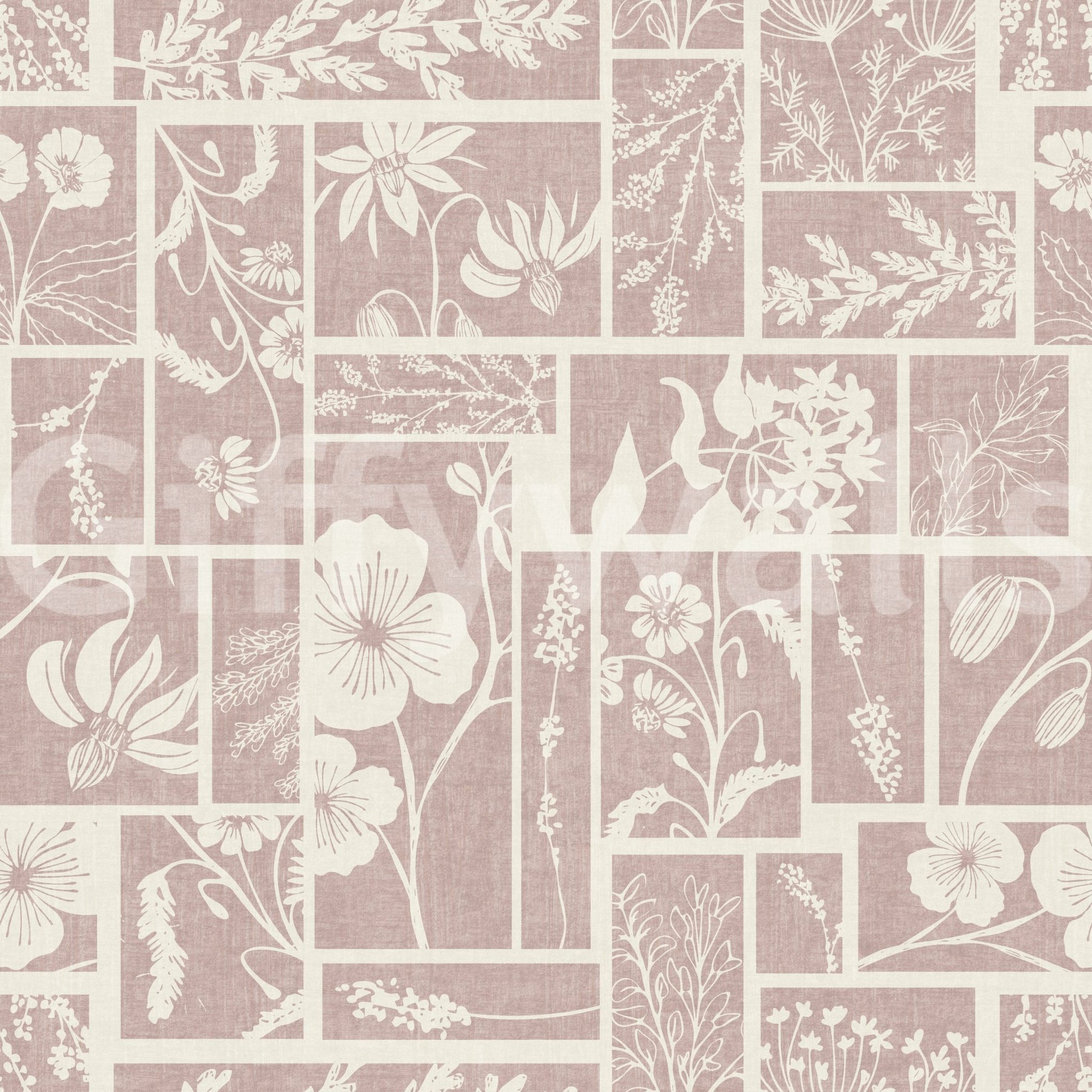 A soft botanical wallpaper with delicate florals, offering a calming and elegant look.