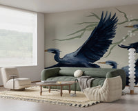 Heron Flight Wall Mural