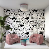 Hiking-themed wallpaper for walls with scenic outdoors design.

