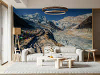 Rugged path Annapurna Conservation Area wallpaper mural design