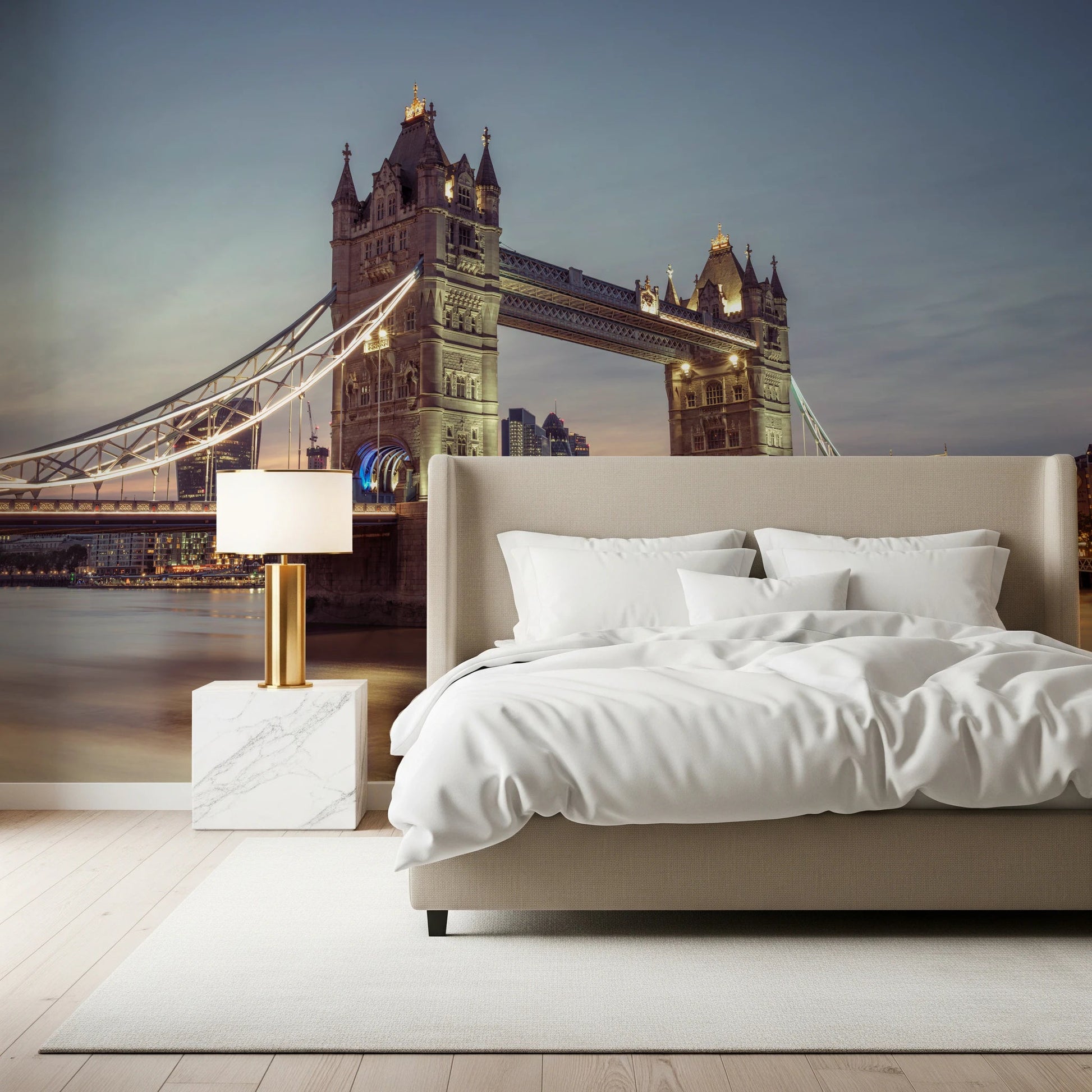 Modern urban style Historic Crossing Wall Mural graphic.