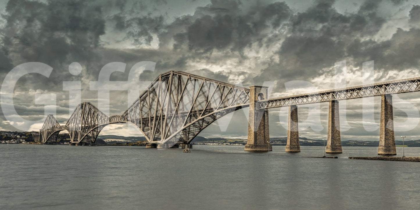 Historic Forth Rail Bridge View Wall Mural