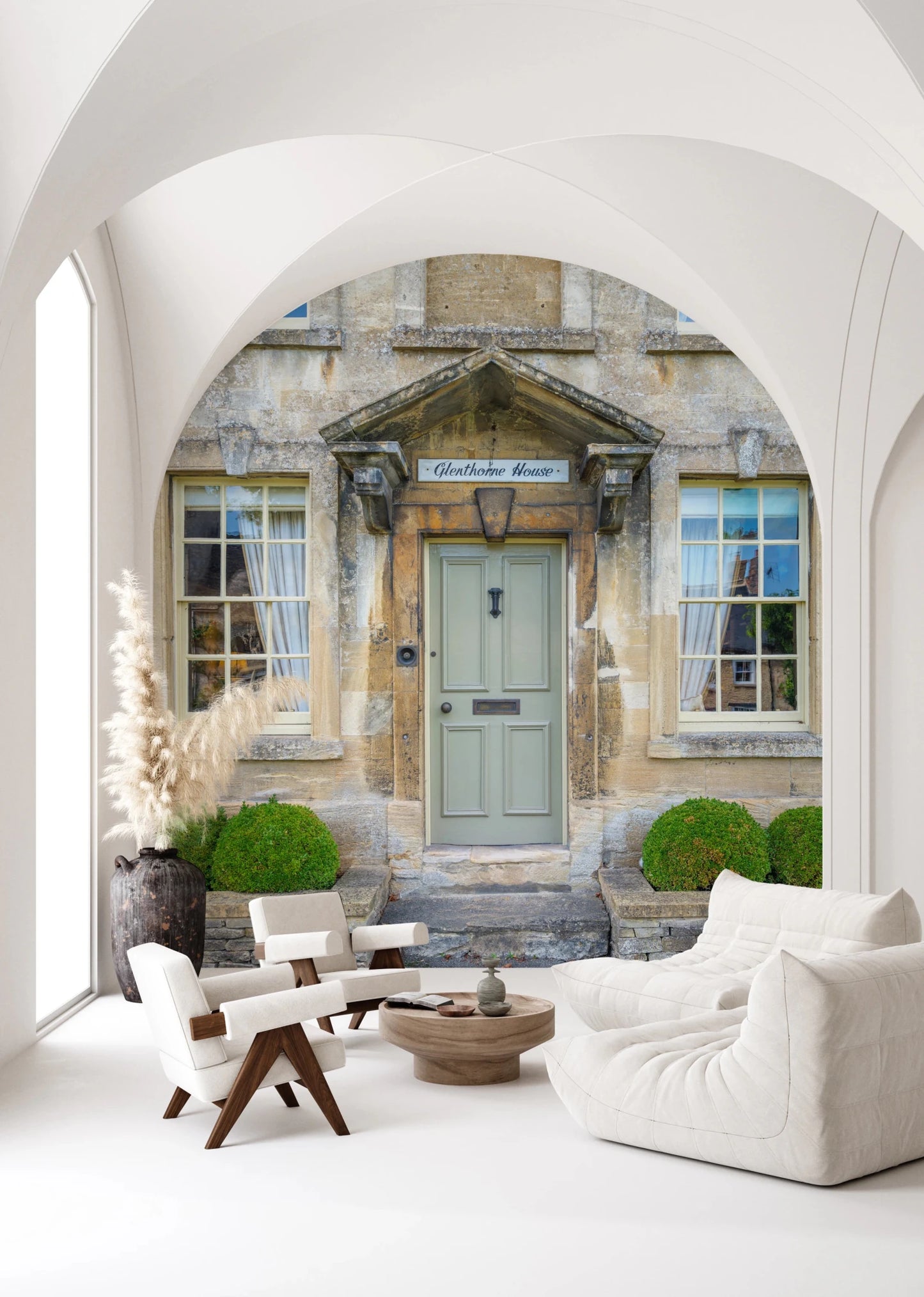 Historic Stone Home Wall Mural