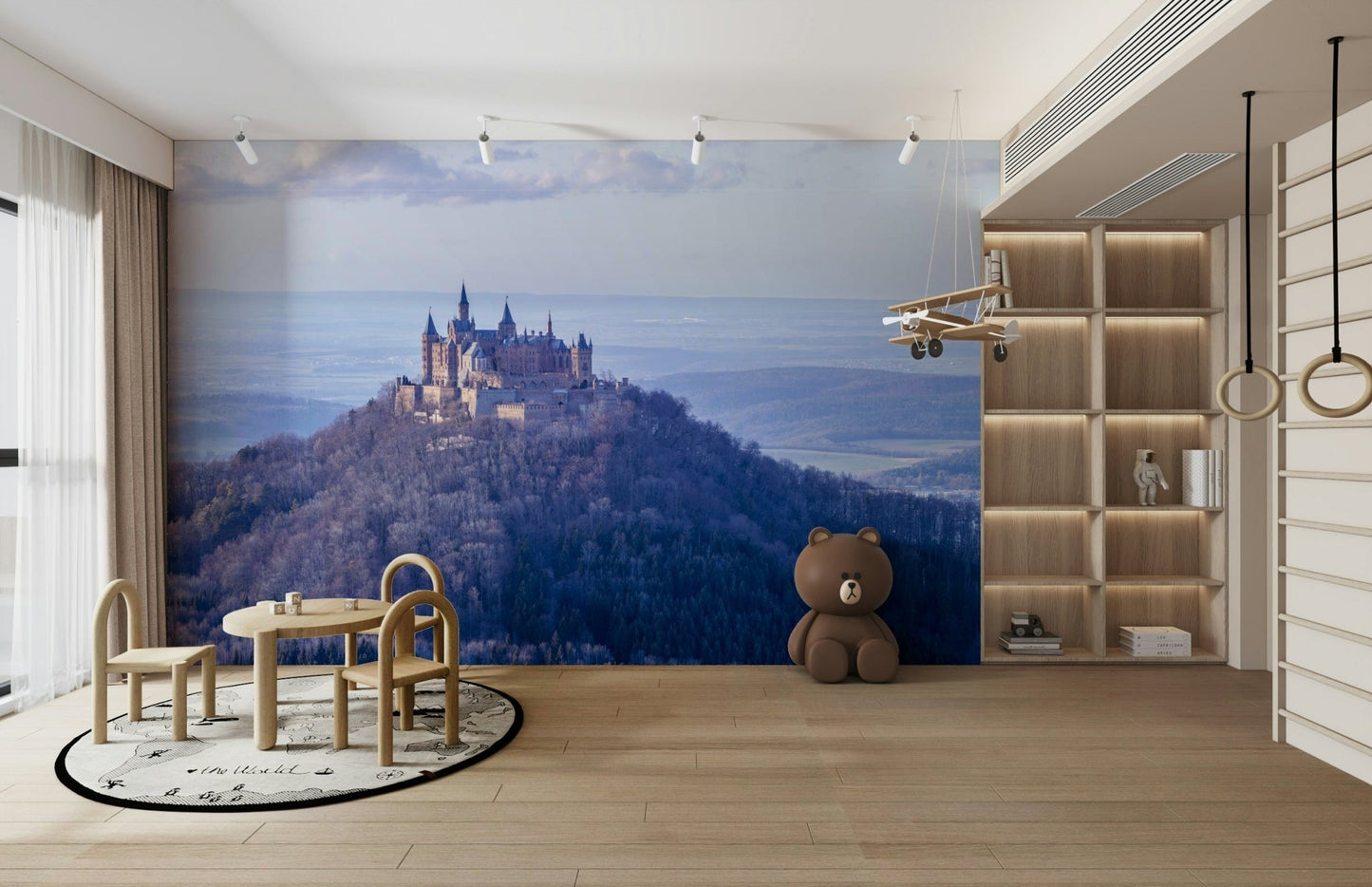 Elevated view mural of Hohenzollern in Germany

