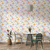Kids room wallpaper with stars and seasonal charm

