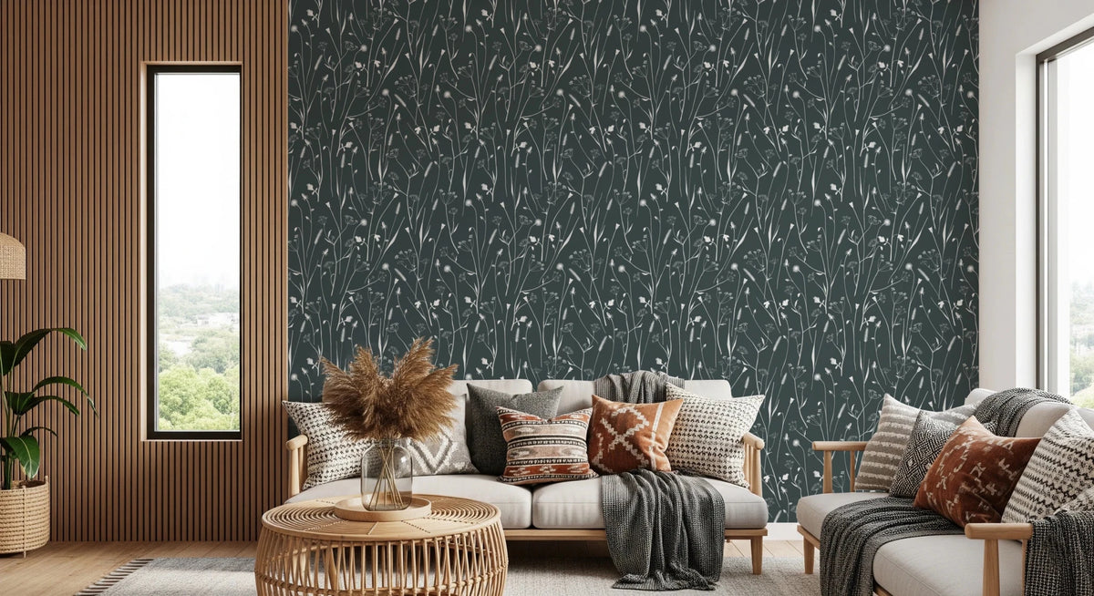 Homeland Floral Outer Space Wallpaper⁠