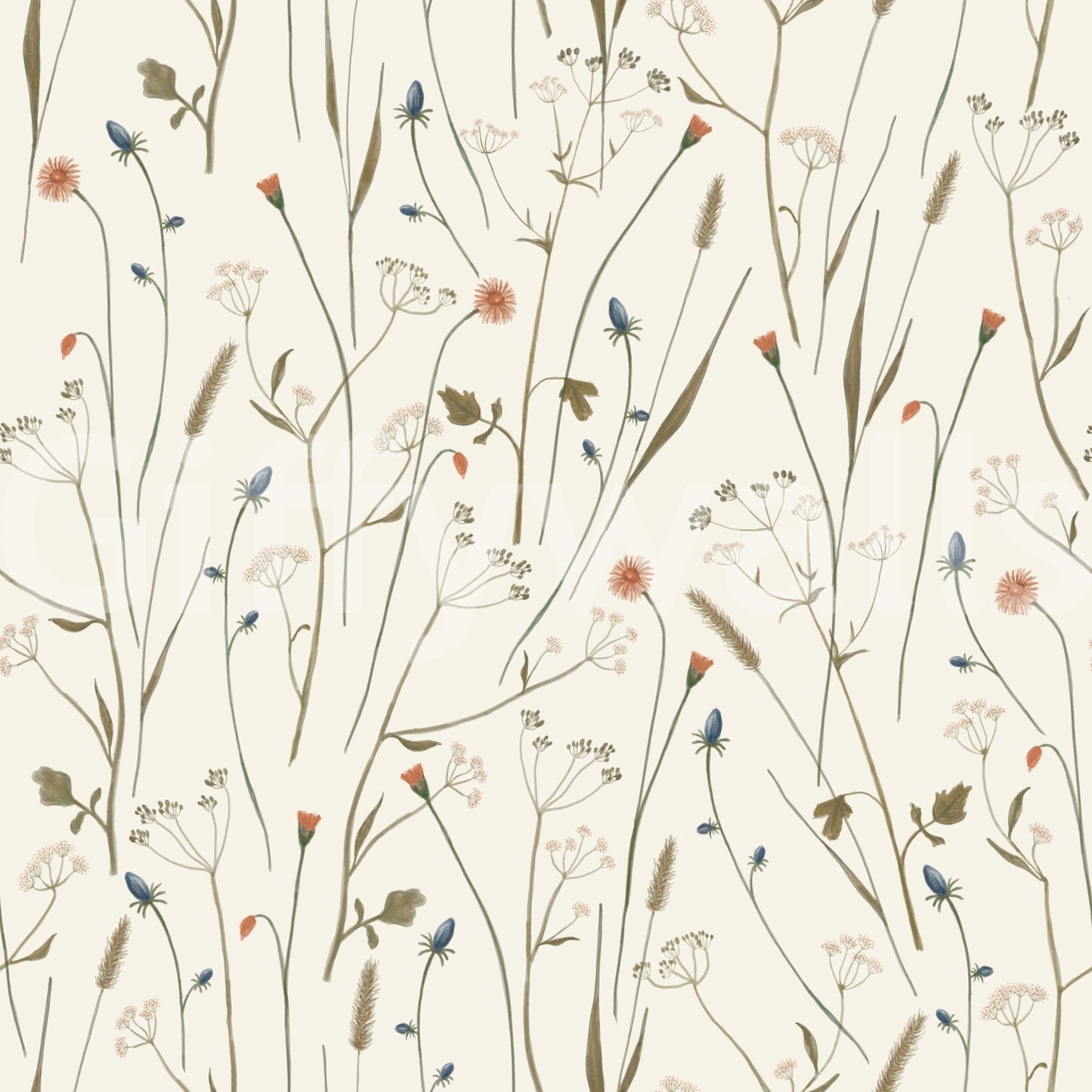Homeland Floral Winter Wallpaper⁠