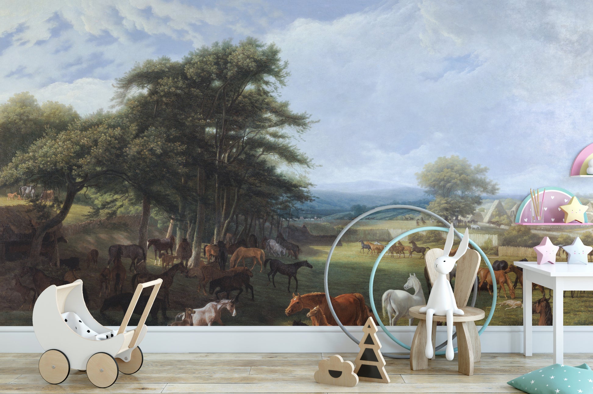 Horse Meadow Wallpaper Murals For Walls - Giffywalls