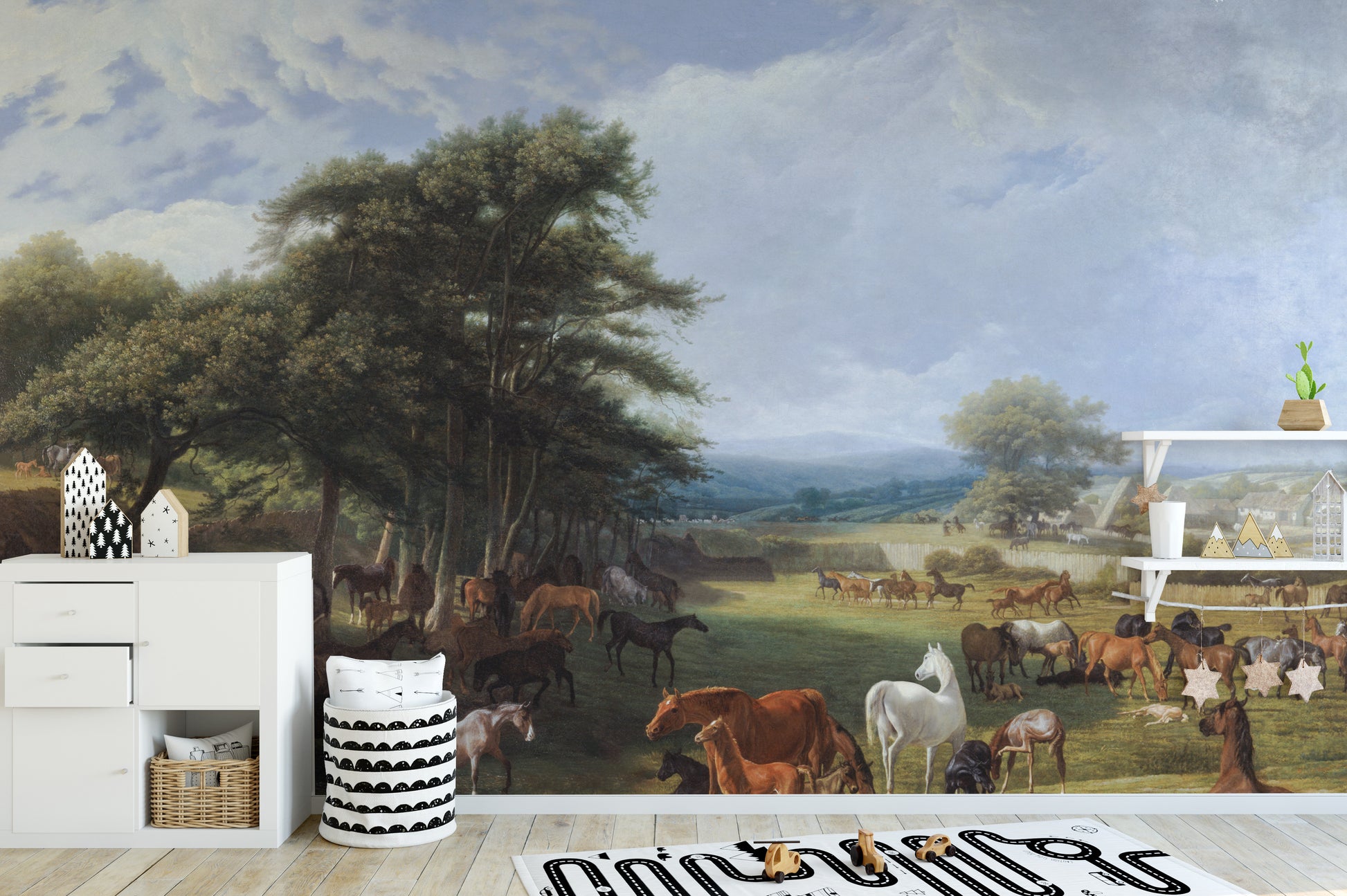 Horse Meadow Wallpaper Murals For Walls - Giffywalls