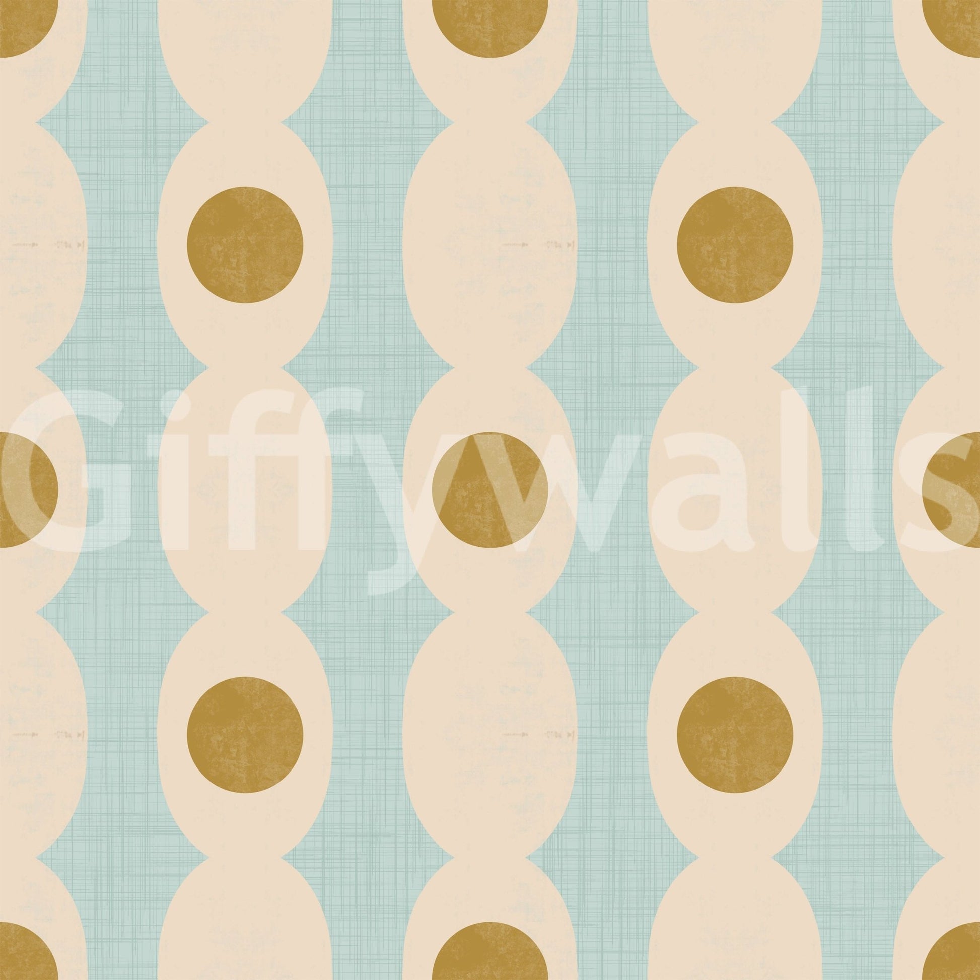 Abstract geometric Hourglass Echo wallpaper for sleek, stylish interiors.