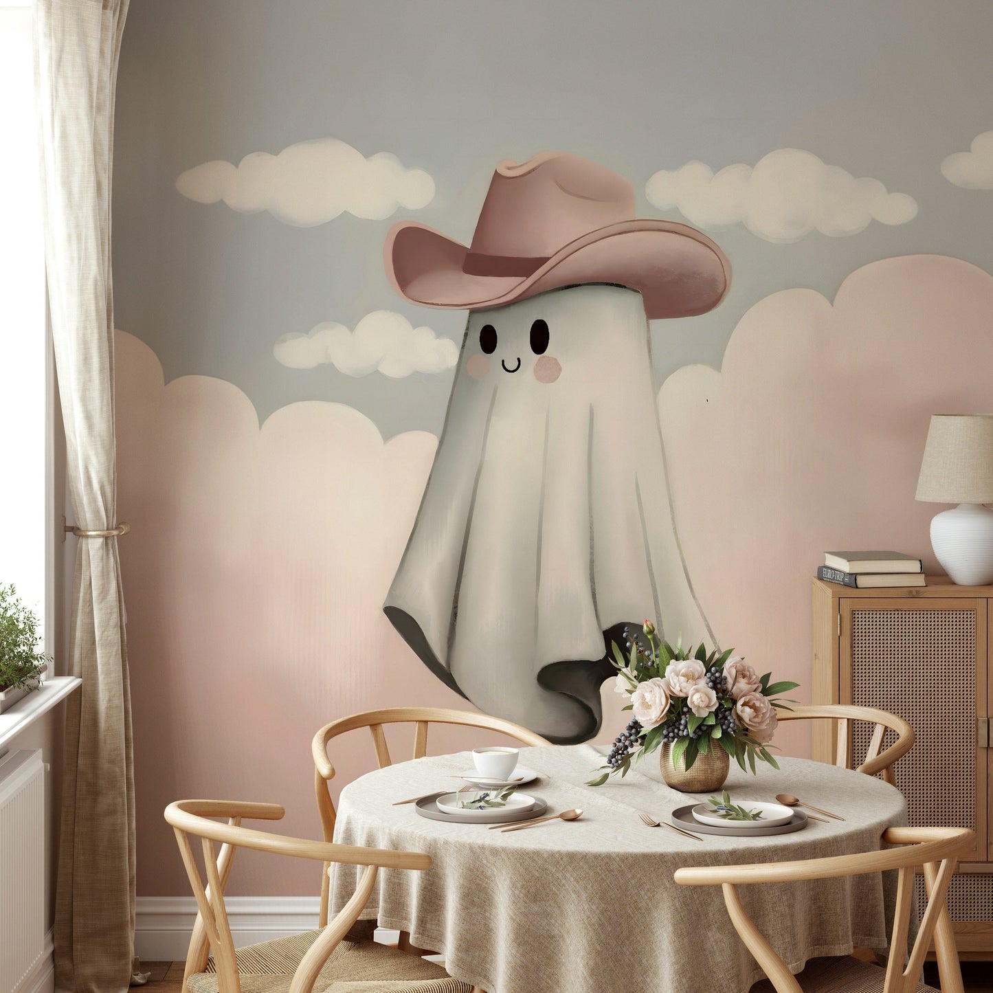 The composition is a detailed, narrative scene.

