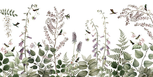 Hummingbird Hedge wallpaper Mural