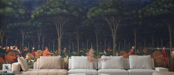 Artistic expedition wallpaper mural tones