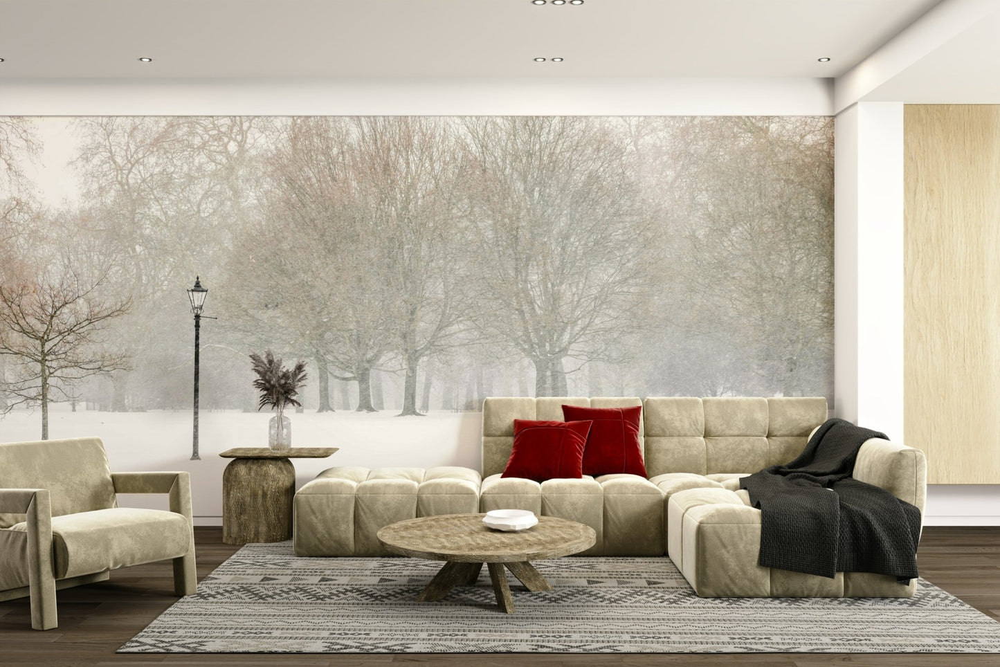 Winter season scene.

