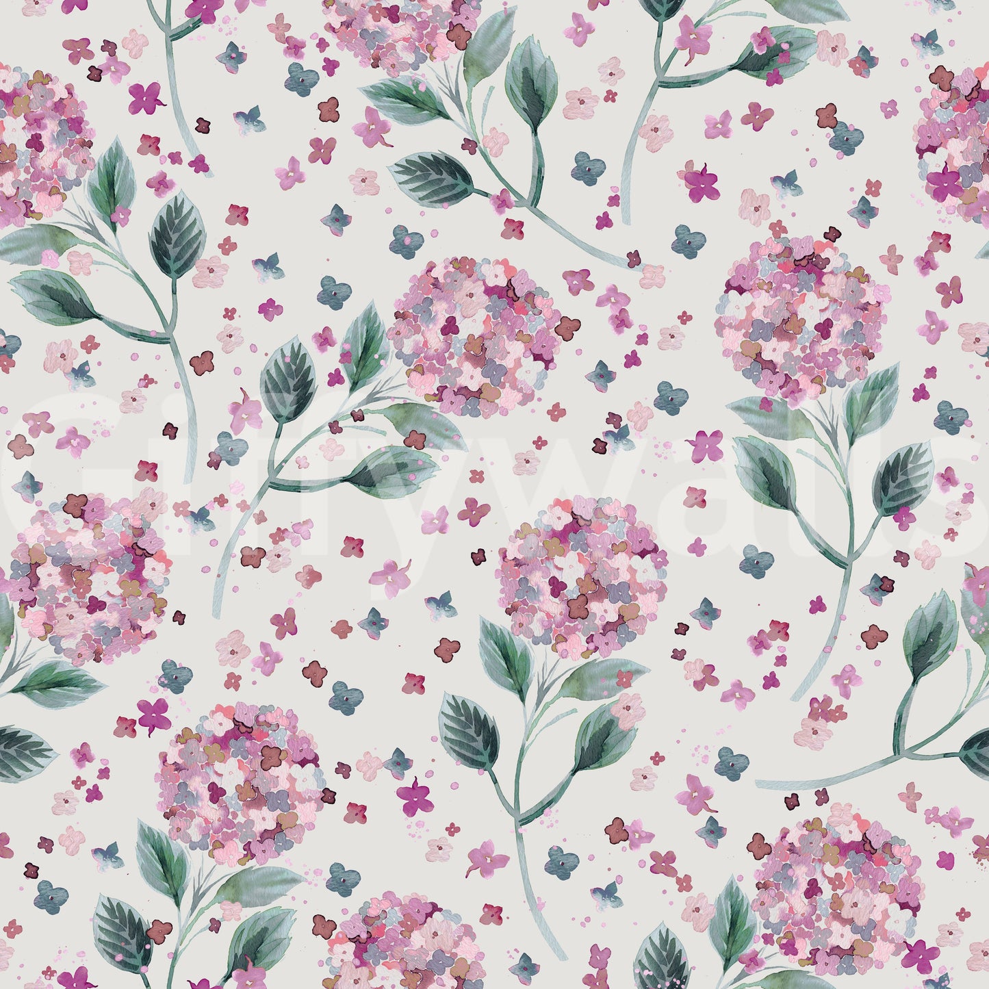 Hydrangea Garden Flowers  Wallpaper⁠