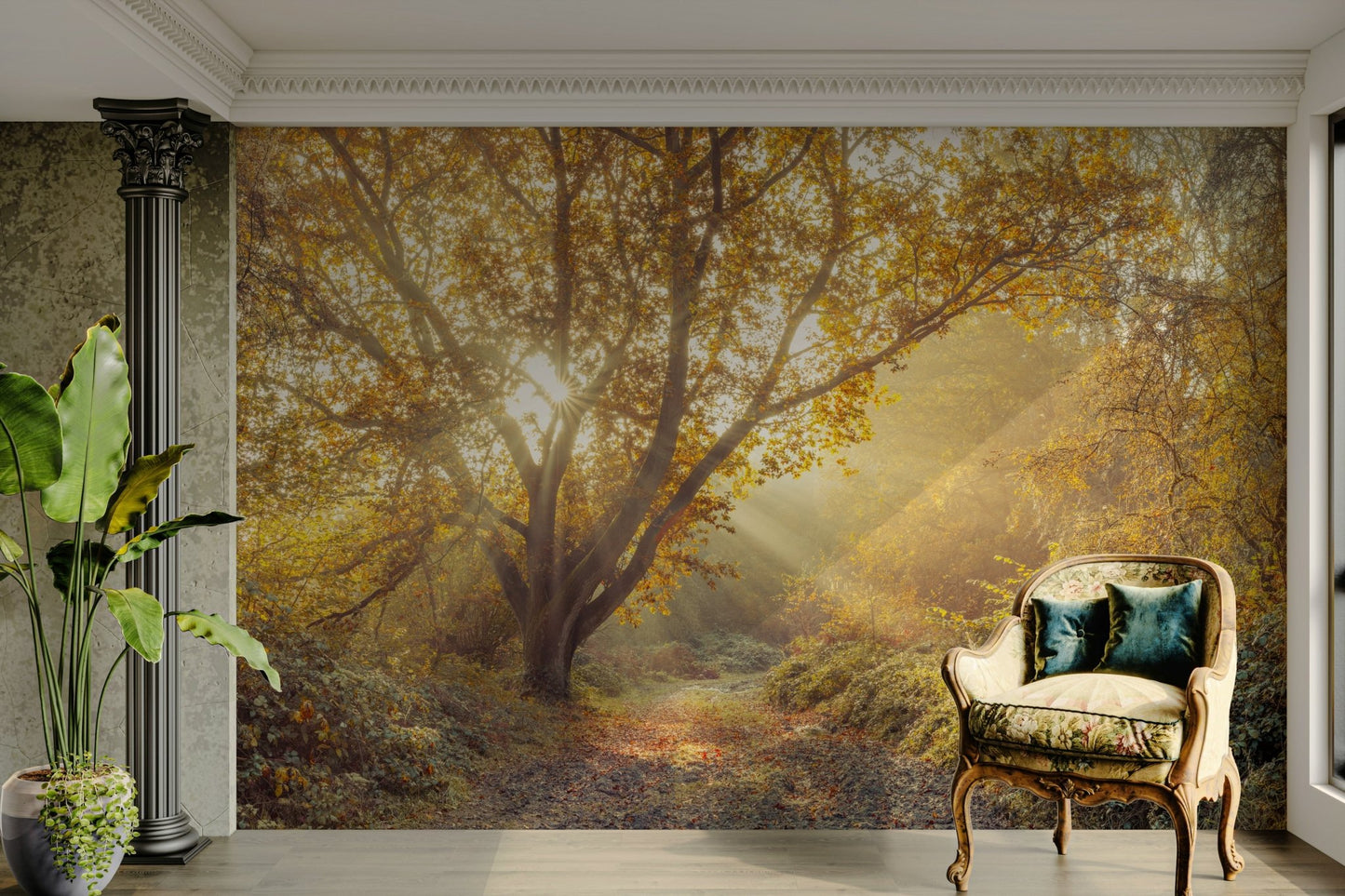 Ideal for a living room, bedroom, dining room, or study.

