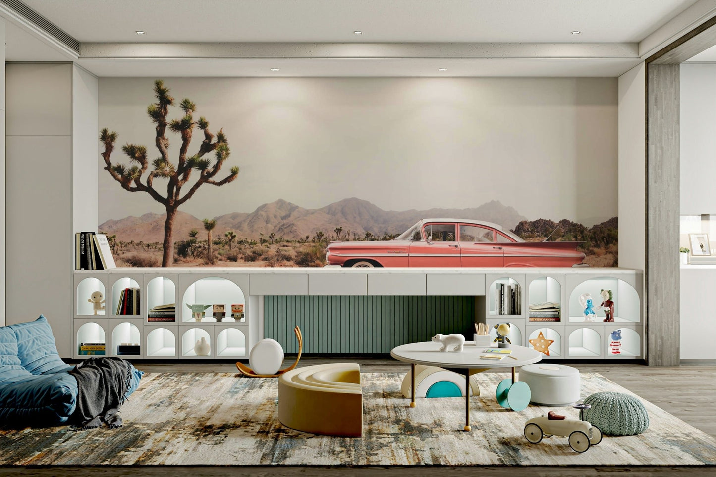 Vast desert landscape.

