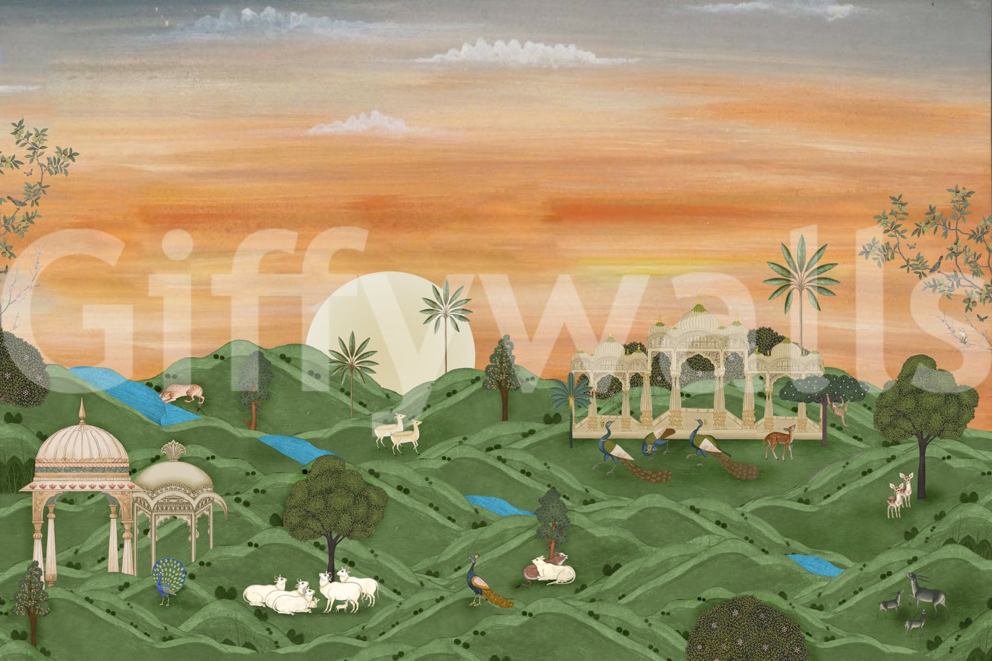 Indian Palace Horizon Wall Mural