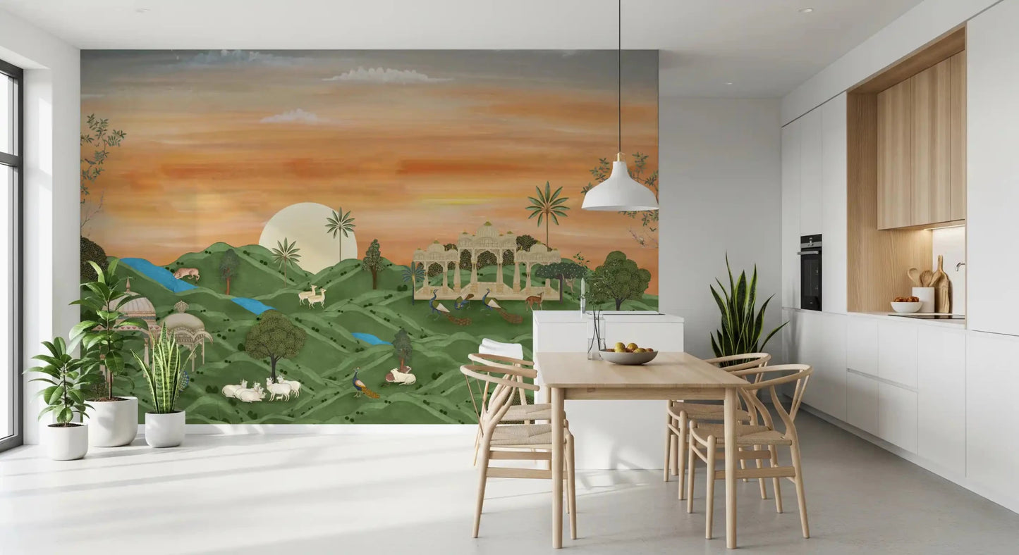 Indian Palace Horizon Wall Mural