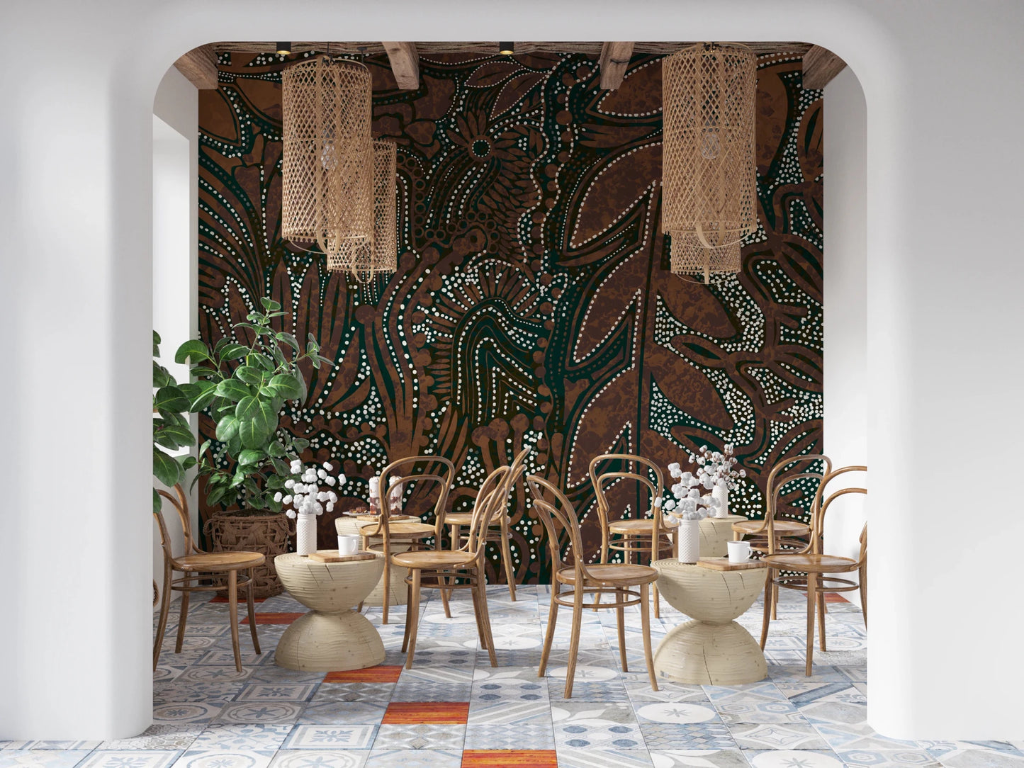 Indigenous Forest Wall Mural