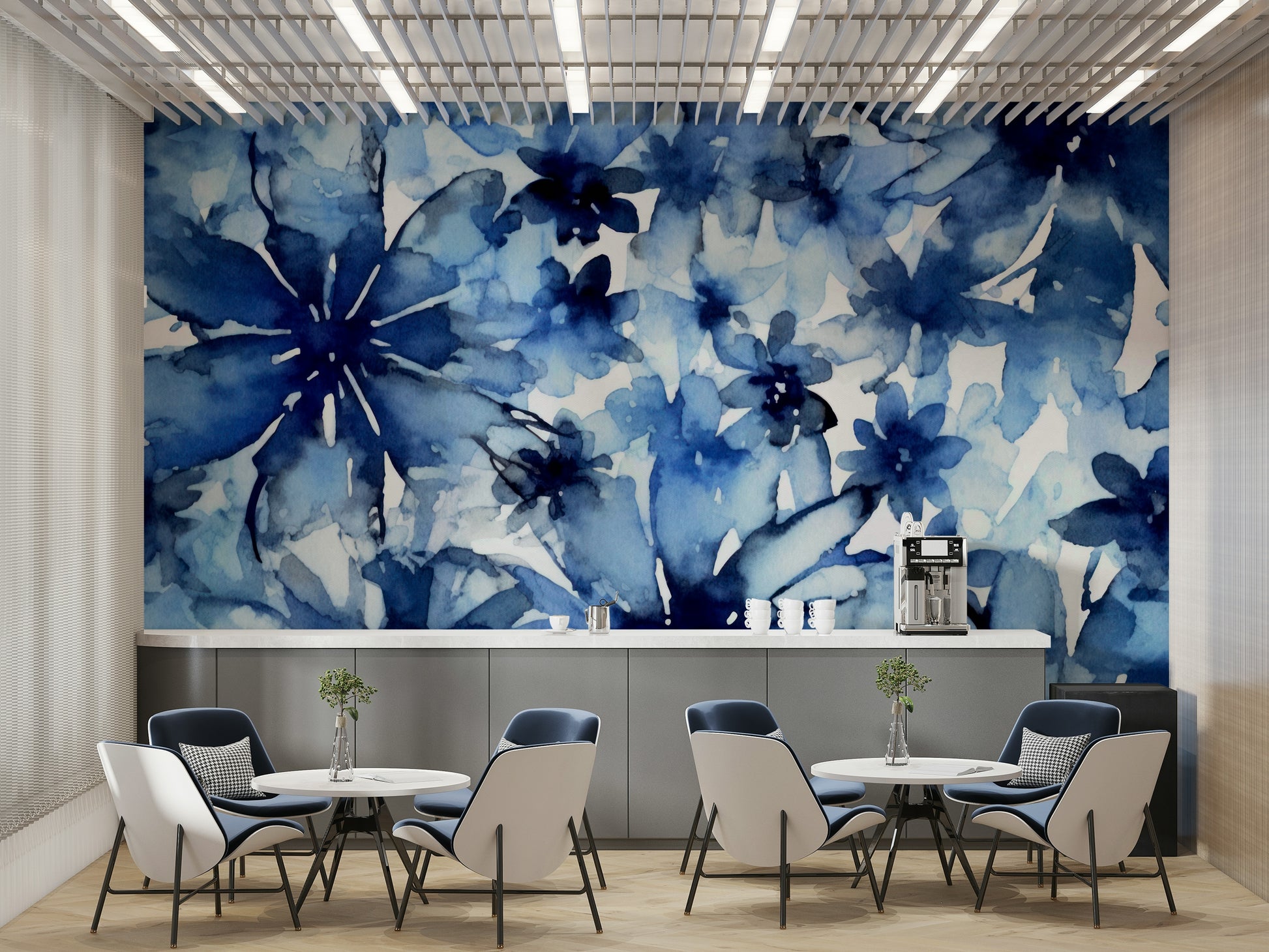 Classic floral wallpaper design

