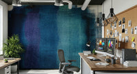 Decorative wall art highlighting layered indigo textures and shades