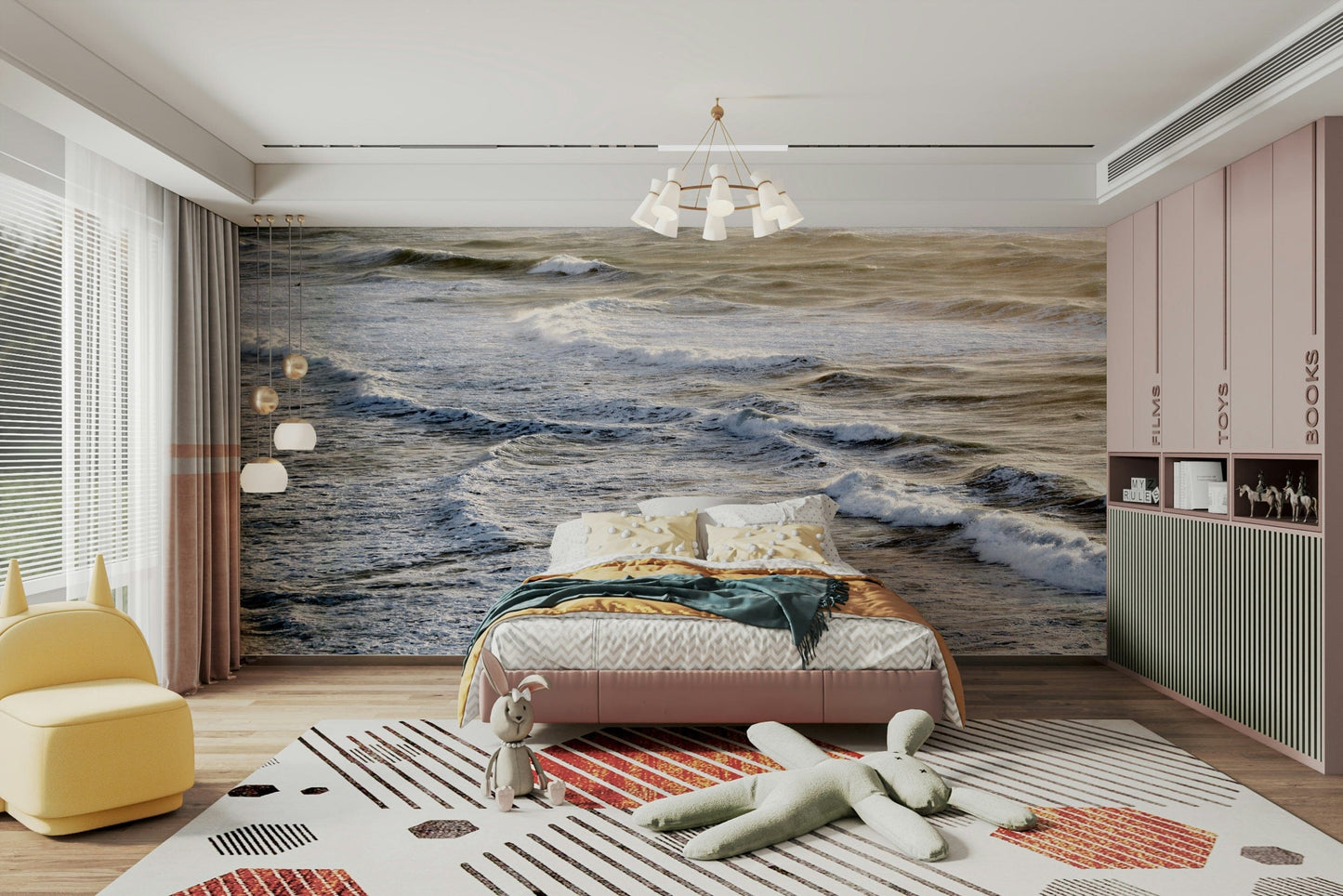 A classic ocean view wallpaper for walls.


