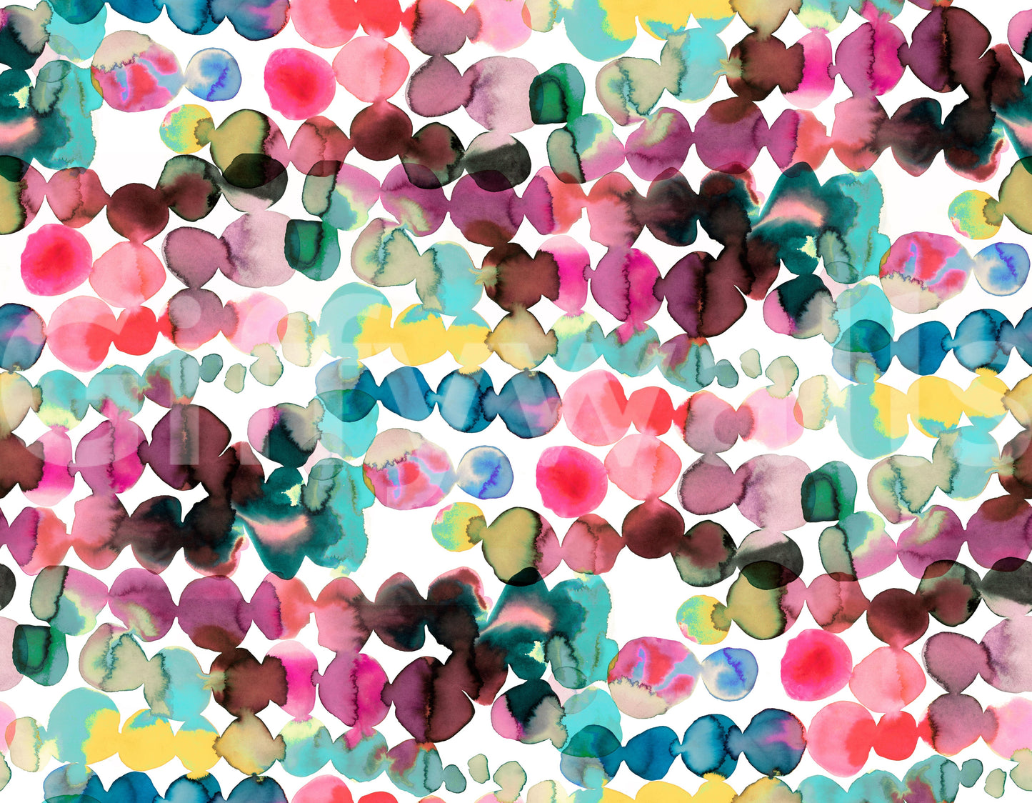 Ink blot dot wallpaper for creative living spaces

