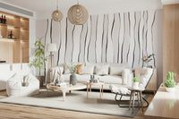 A beautiful abstract art wallpaper mural with an ink flow effect.