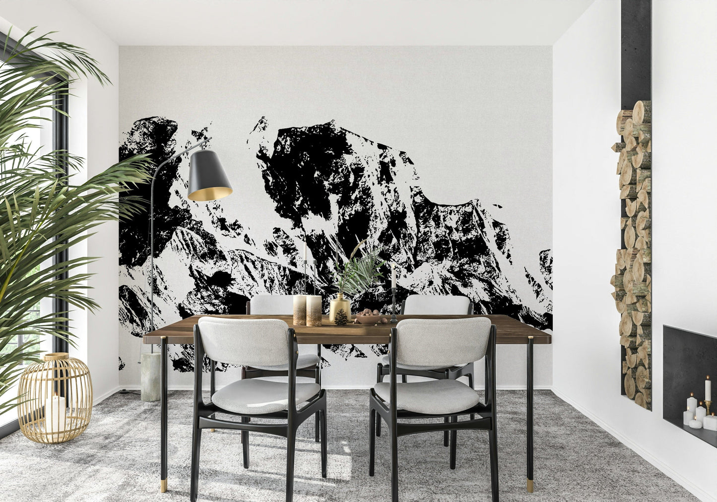 Ink Mountain Ascent Wall Mural -2594673