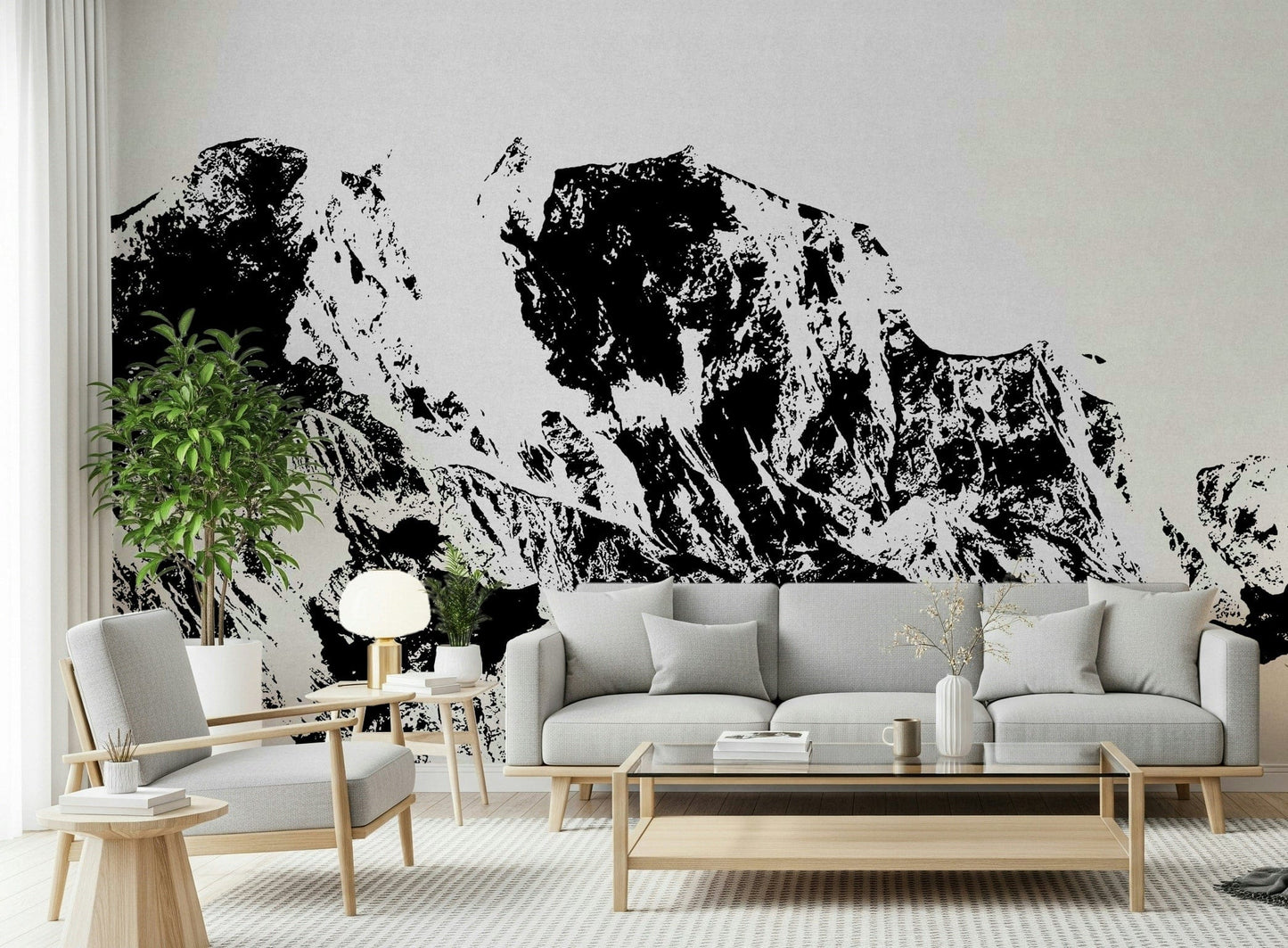 Ink Mountain Ascent Wall Mural -2594673