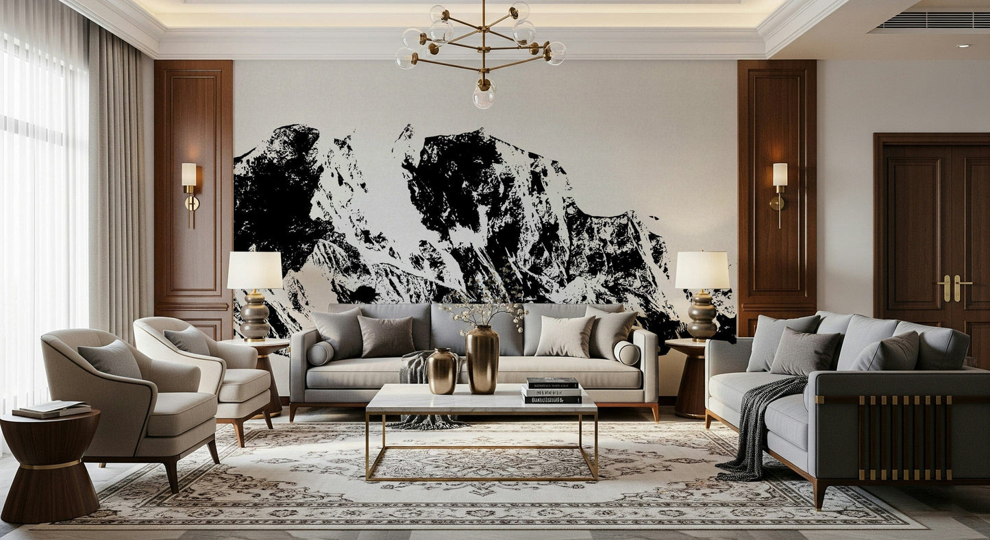 Ink Mountain Ascent Wall Mural -2594673