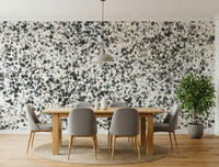 An artistic chaotic form mural for home decor.