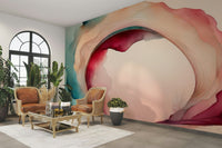 Soft glowing lights in the mystical Into the Dream Cave mural.

