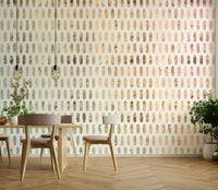 Clean and sleek iridescent ovals wall mural for contemporary spaces.

