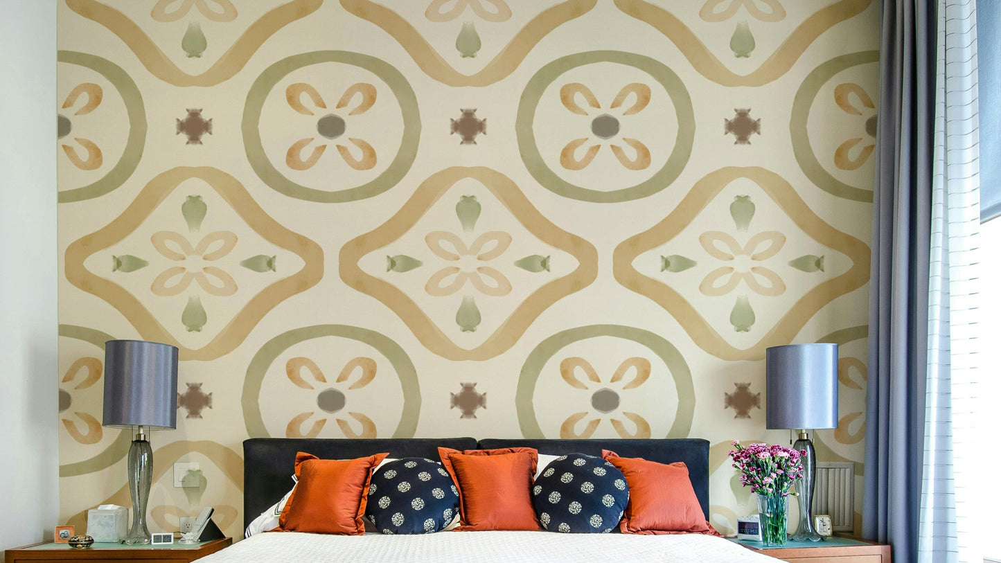 Mural wallpaper capturing a peaceful atmosphere

