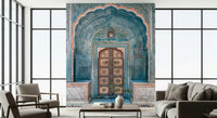 Heritage Jaipur Archway wallpaper elaborate arch metal door rich detailing.