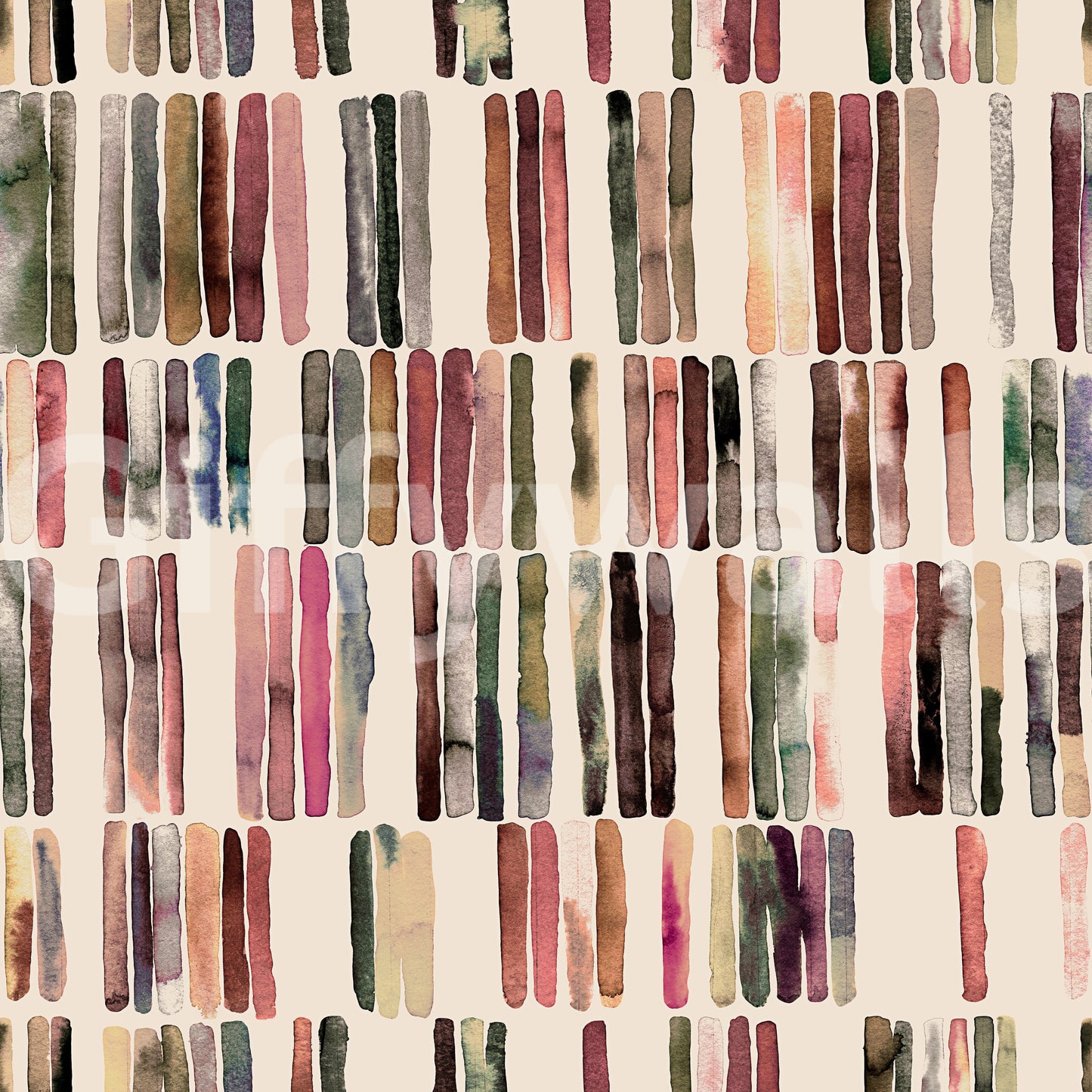 Geometric Japanese Scandinavian  Stripes  Wallpaper⁠