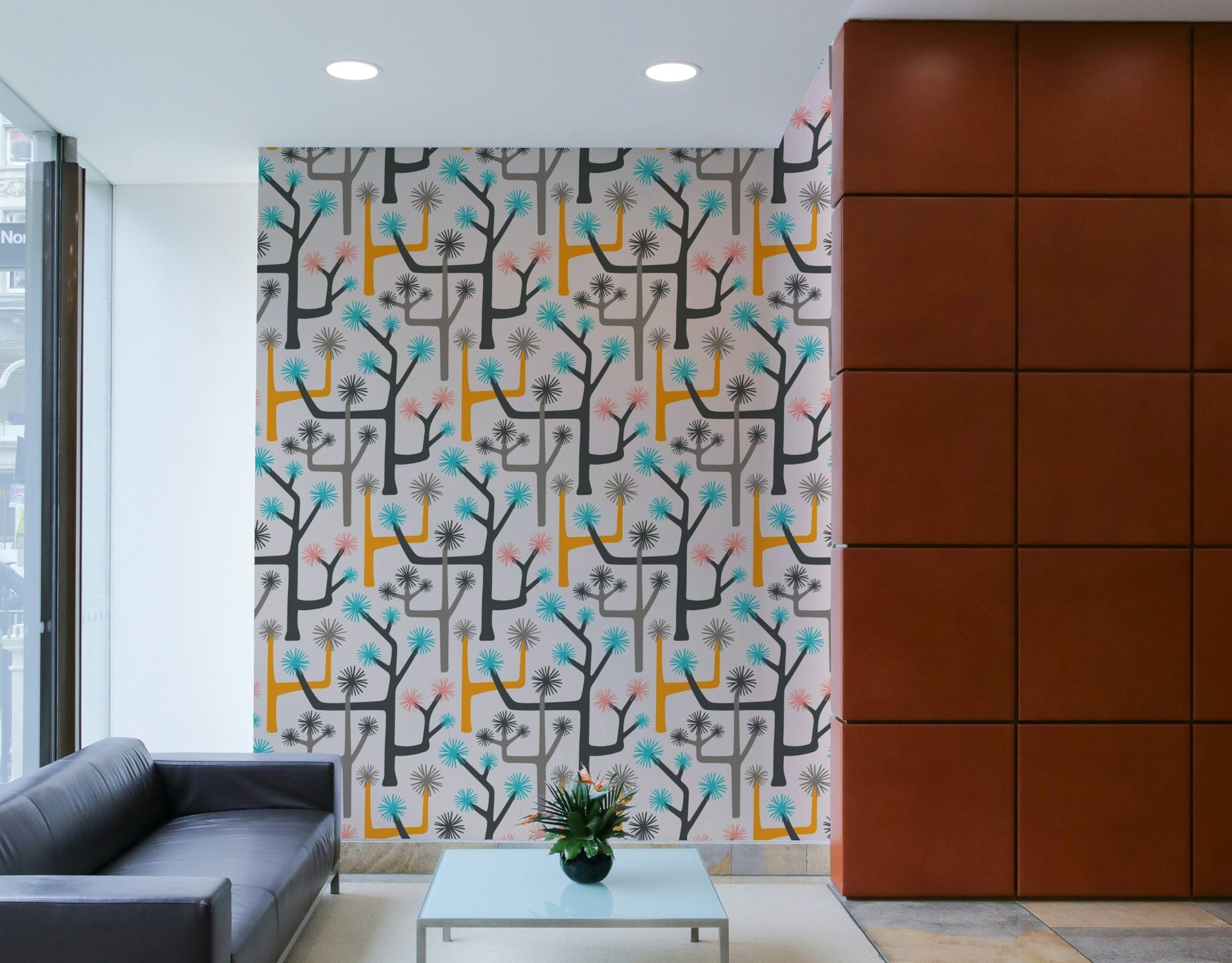 Retro-inspired aesthetic on wallpaper.

