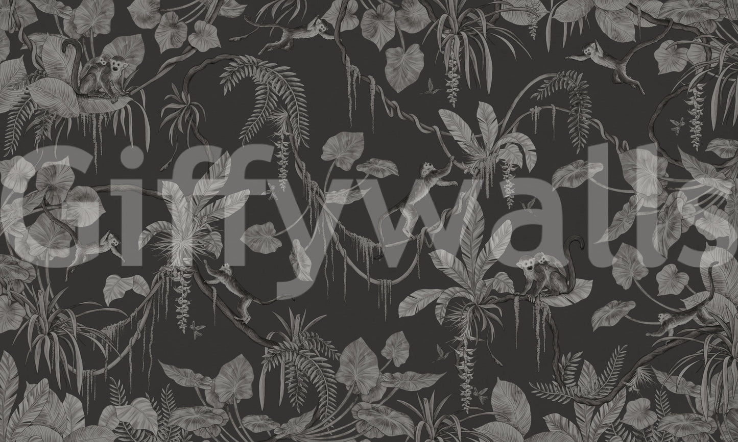 Jungle Nightfall Wall Mural