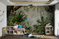 Jungle Vista Day Wall Mural adding a tropical touch to your space.

