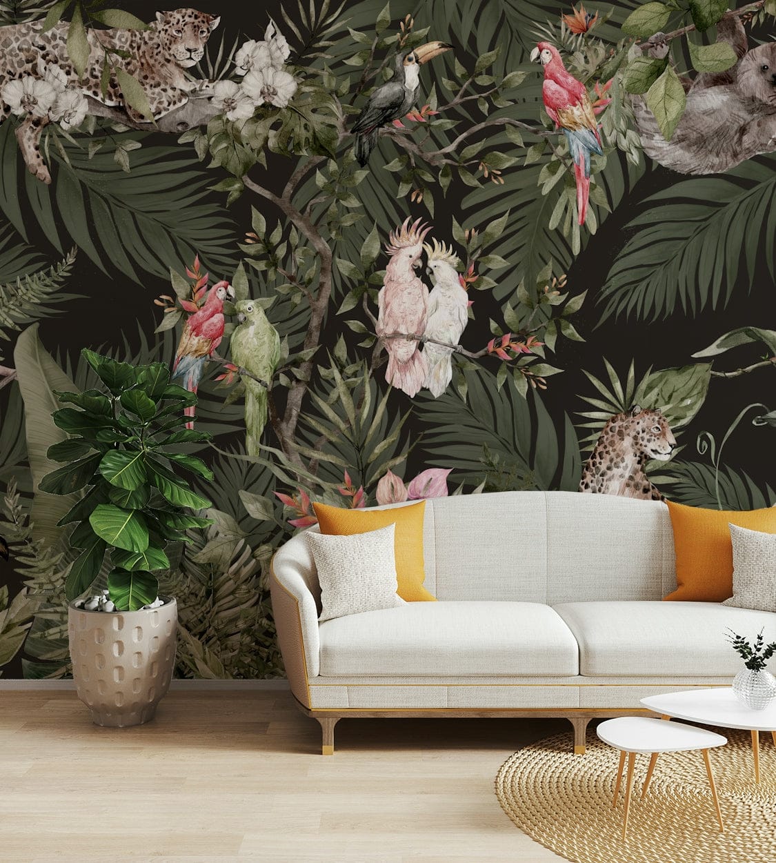 The composition is a harmonious, flowing pattern.

