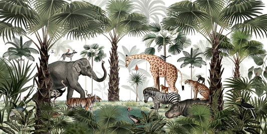 Wildlife Animal Kingdom Tallpaper Mural