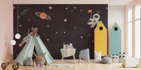 Kids Room Spaceship Rocket Wallpaper Murals - Giffywalls