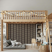 Exclusive off-white Doves wall mural, heartwarming bird coupling artwork.