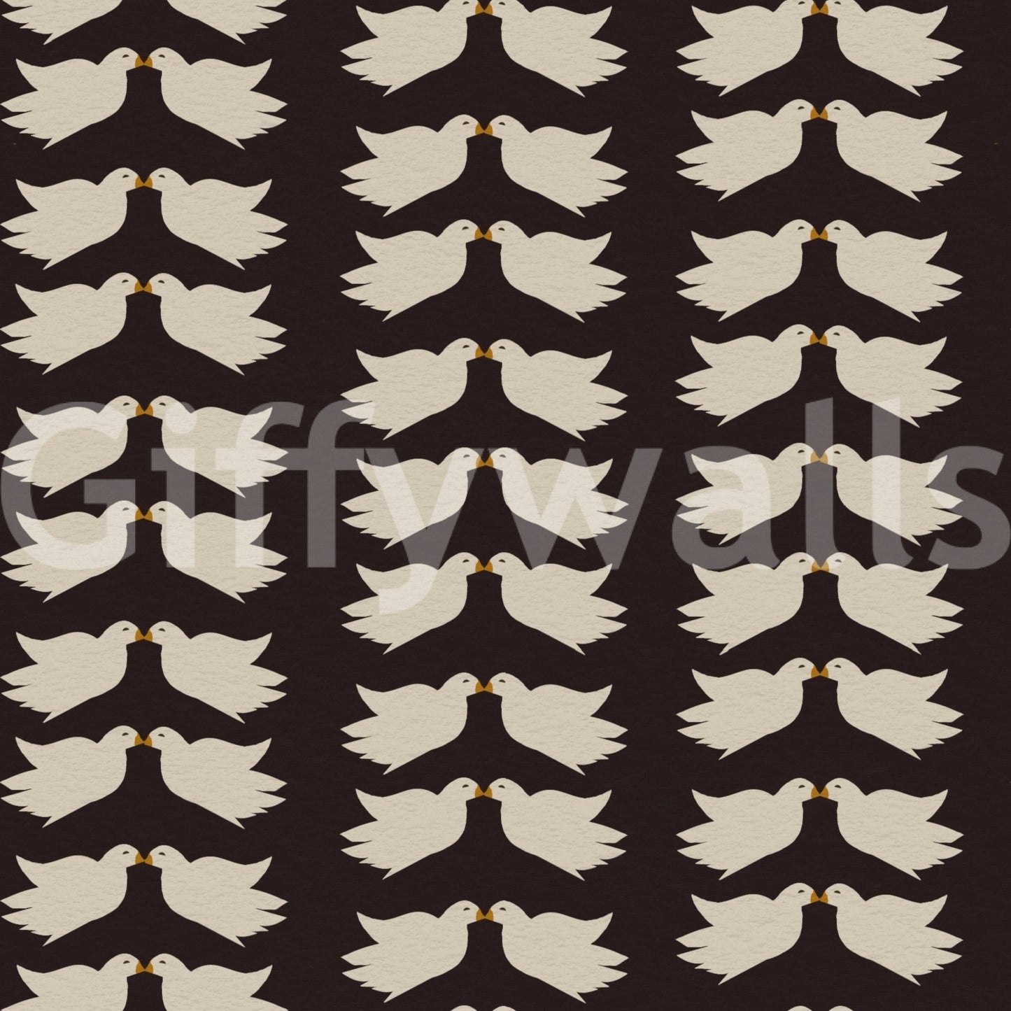 Romantic Doves pattern wallcovering, a timeless symbol of unity and peace.