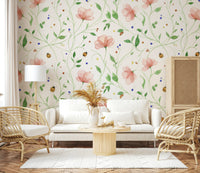 Garden themed wall decor for a sophisticated hallway accent wall.